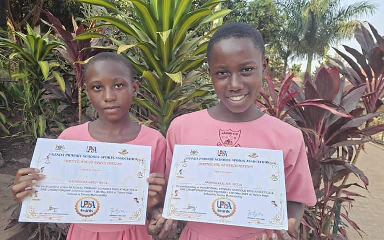 24th July, 2026 Awarding our National Kids Athletics Pupils representatives on Friday Assembly.